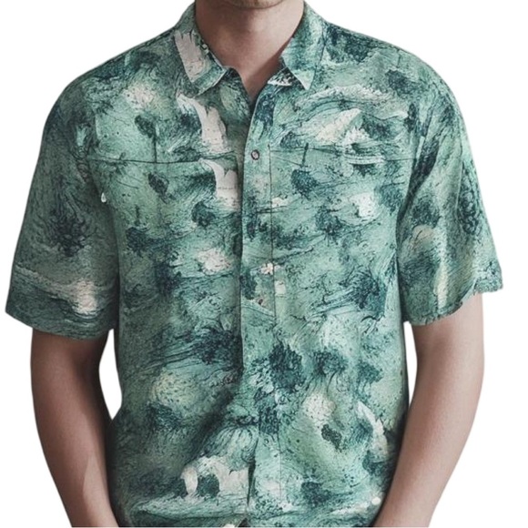 Reel Legends Mariner II Shirt Mens L Button Up Vented‎ Wicking Fishing Pocket - Picture 3 of 10